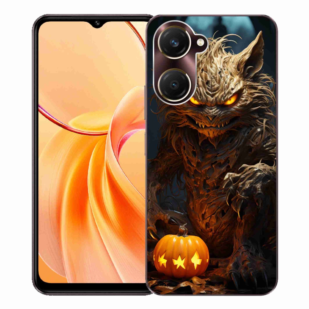 Gélový kryt mmCase na Vivo Y28s 5G - halloweenska príšera