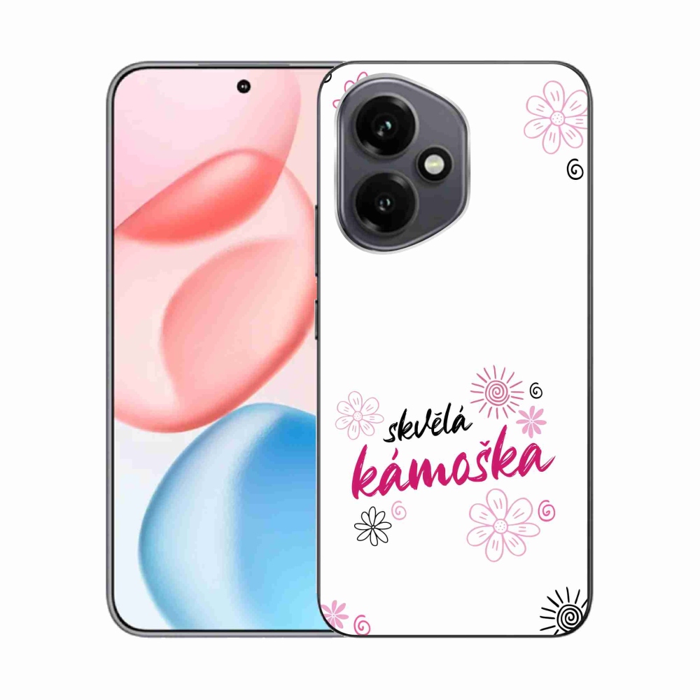 Gélový kryt mmCase na Honor 400 - skvelá kamoška biele pozadie