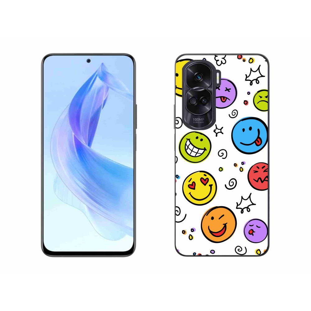 Gélový kryt mmCase na Honor 90 Lite - smajlíci