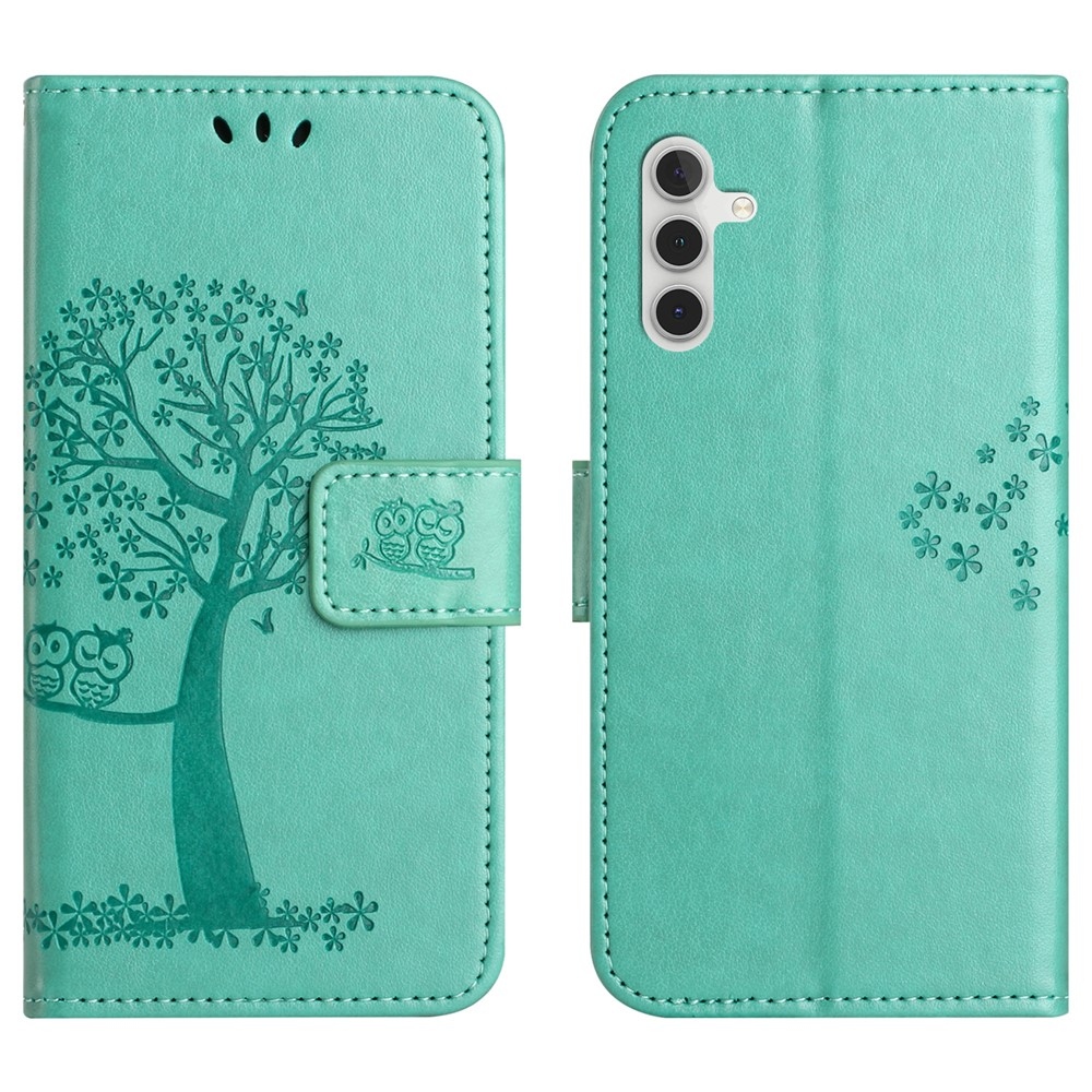 Tree knižkové púzdro na Samsung Galaxy S25 FE - modrozelené