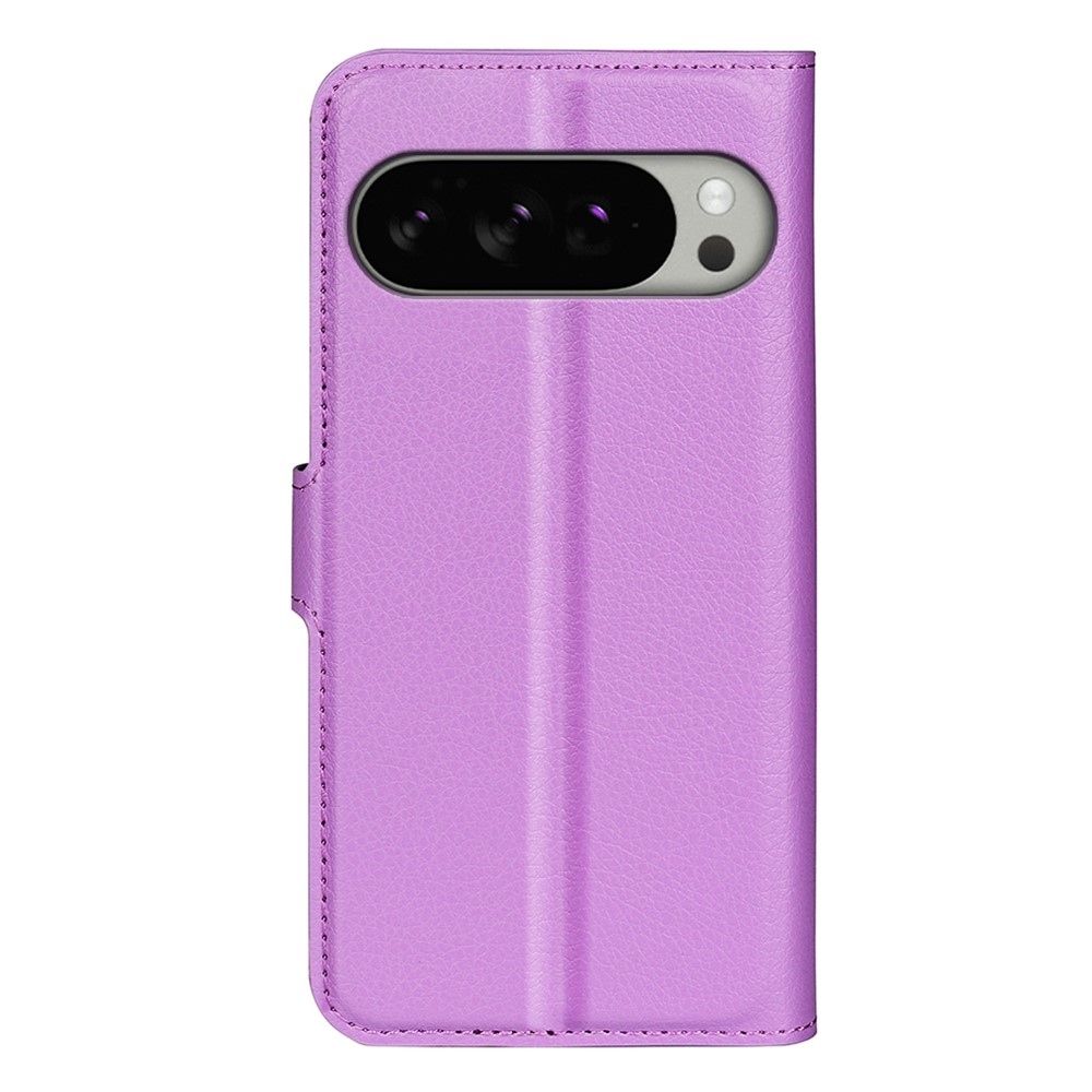 Litchi knižkové puzdro na Google Pixel 10 Pro XL - fialové