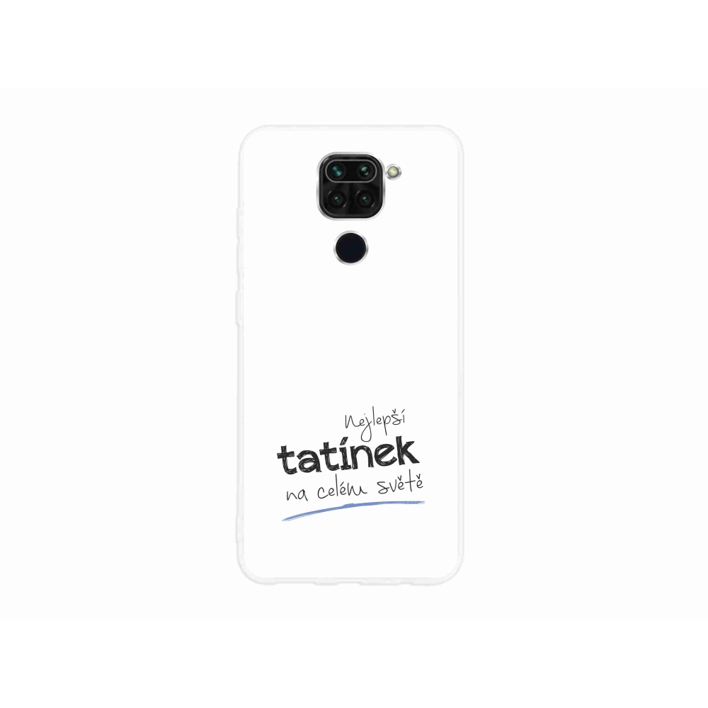 Gélový kryt mmCase na Xiaomi Redmi Note 9 - najlepší otecko 4 biele pozadie