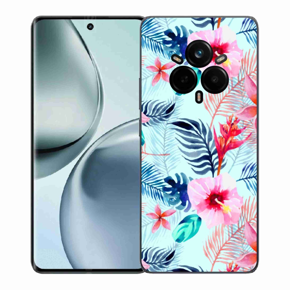 Gélový kryt mmCase na Realme 14 Pro+ 5G - kvety