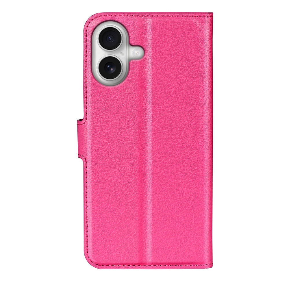 Litchi knižkové púzdro na iPhone 17 - rose
