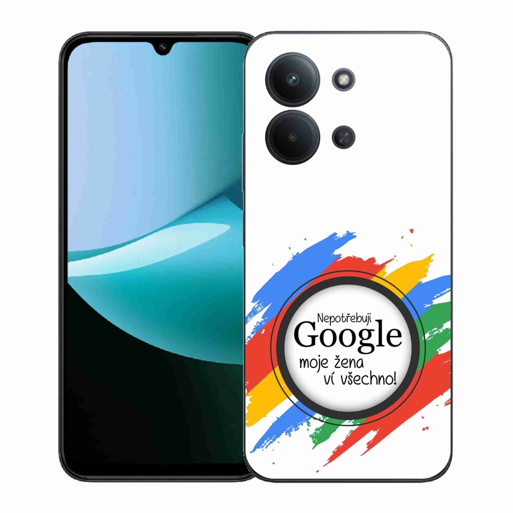 Gélový kryt mmCase na Xiaomi Redmi 15C 4G (171mm)/Poco C85 4G (171mm) - žena vie všetko biele pozadie
