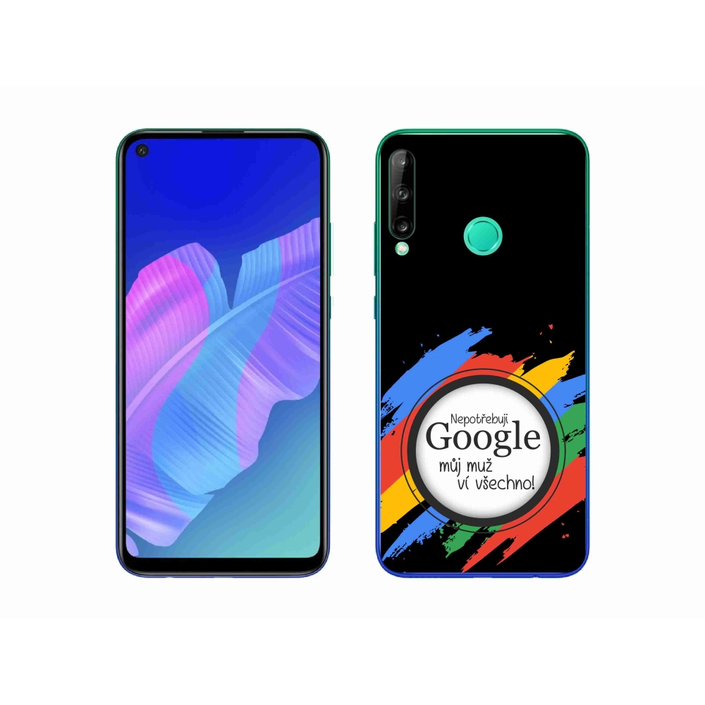 Gélový kryt mmCase na Huawei P40 Lite E - muž vie všetko čierne pozadie
