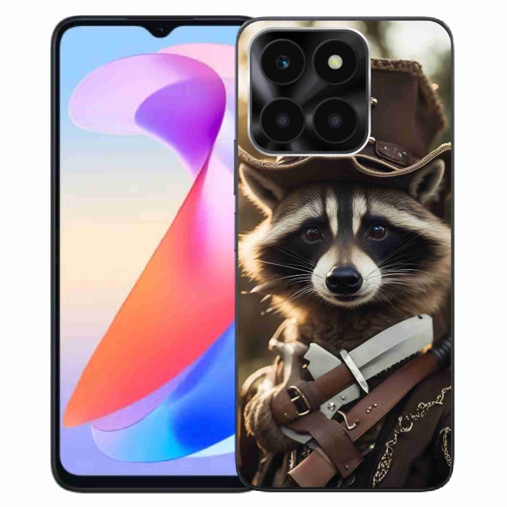 Gélový kryt mmCase na Honor X6a - mýval v uniforme