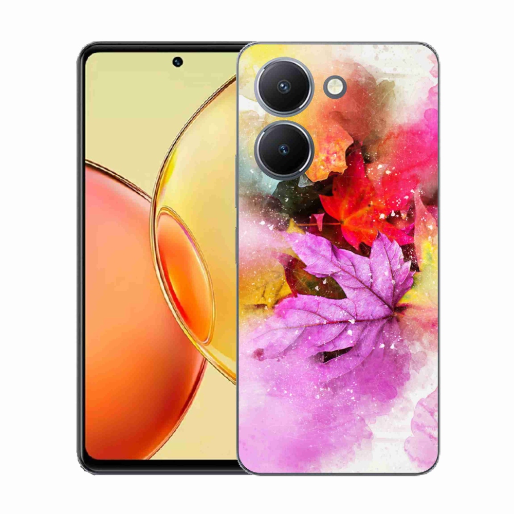 Gélový kryt mmCase na Vivo Y36 - farebné listy