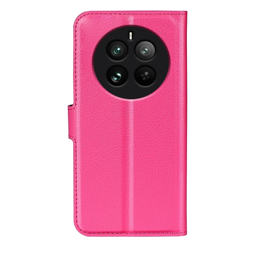 Litchi knižkové púzdro na Realme 12 Pro 5G/12 Pro+ 5G - rose