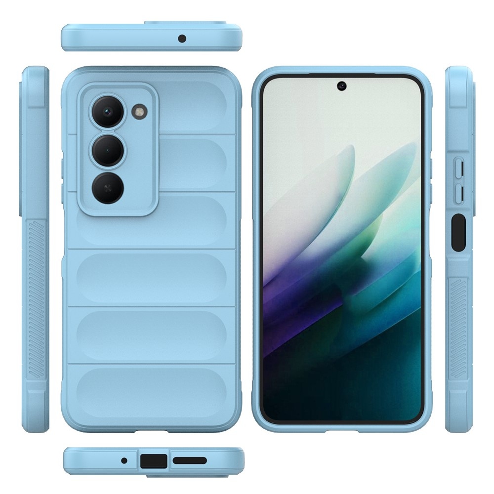 Rugg odolný gélový obal na Xiaomi Redmi 15 4G (171mm) - svetlomodrý
