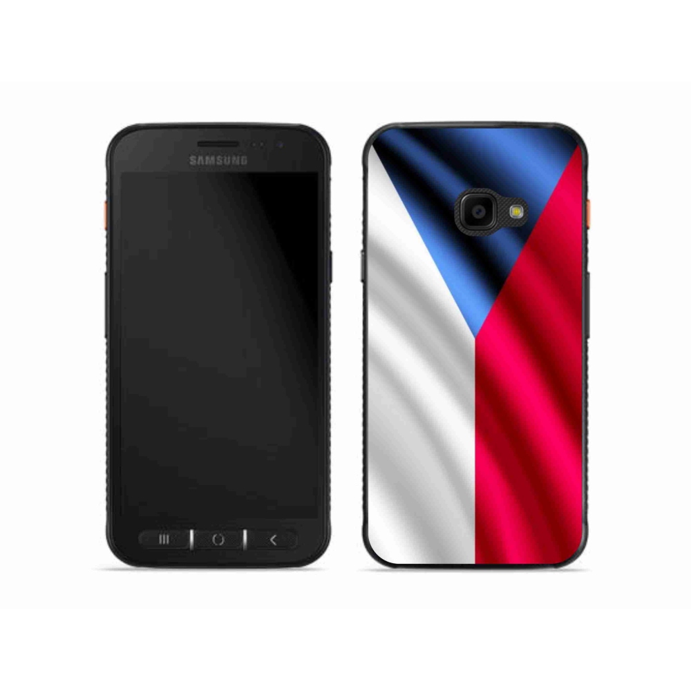 Gélový kryt mmCase na mobil Samsung Galaxy Xcover 4S - česká vlajka