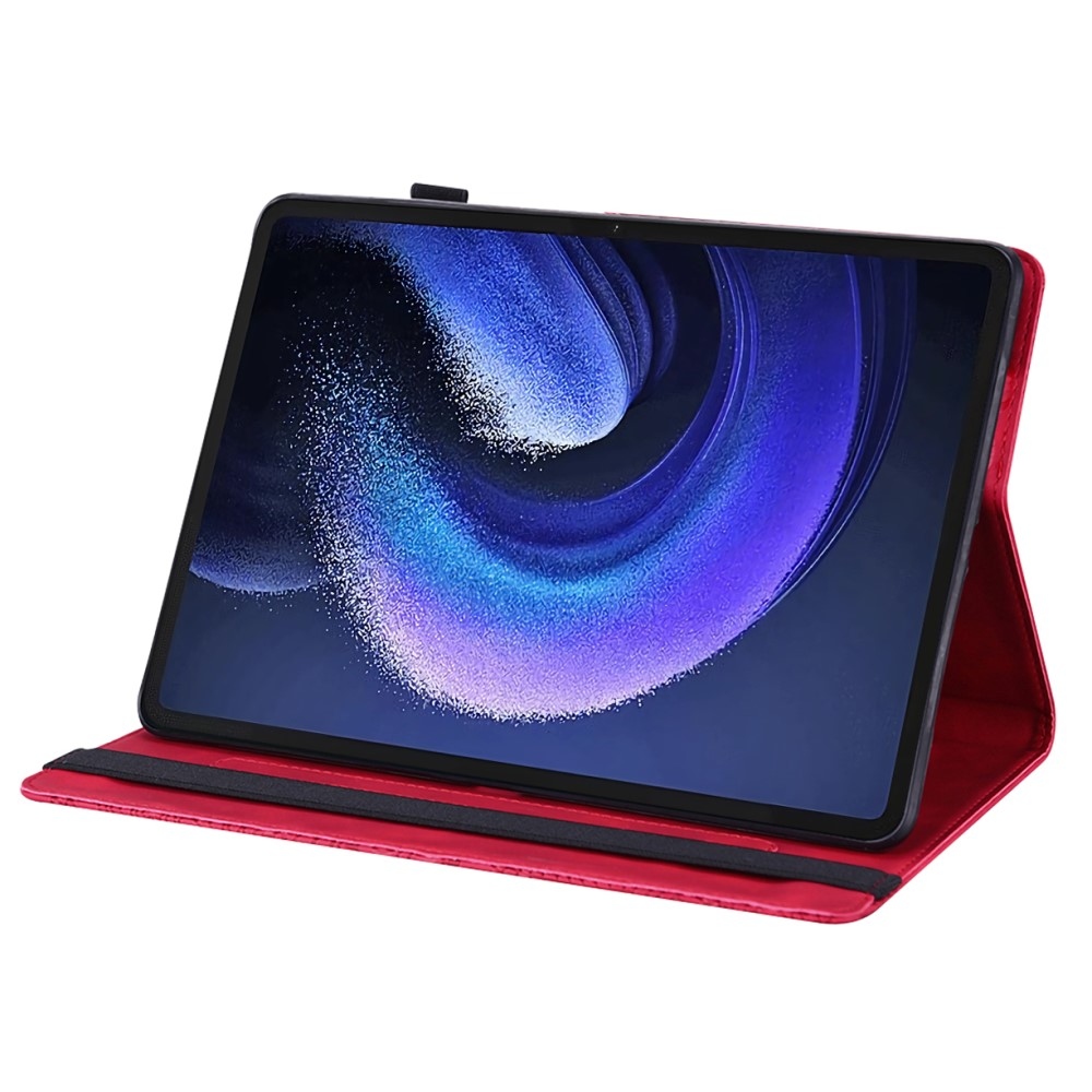 Imprint zatváracie puzdro na Xiaomi Pad 6 - červené