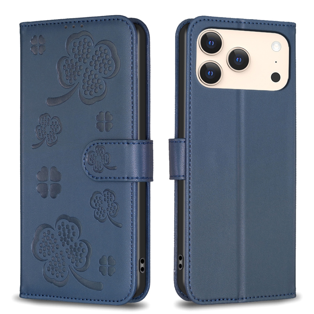 Clover knižkové púzdro na iPhone 17 Pro Max - modré