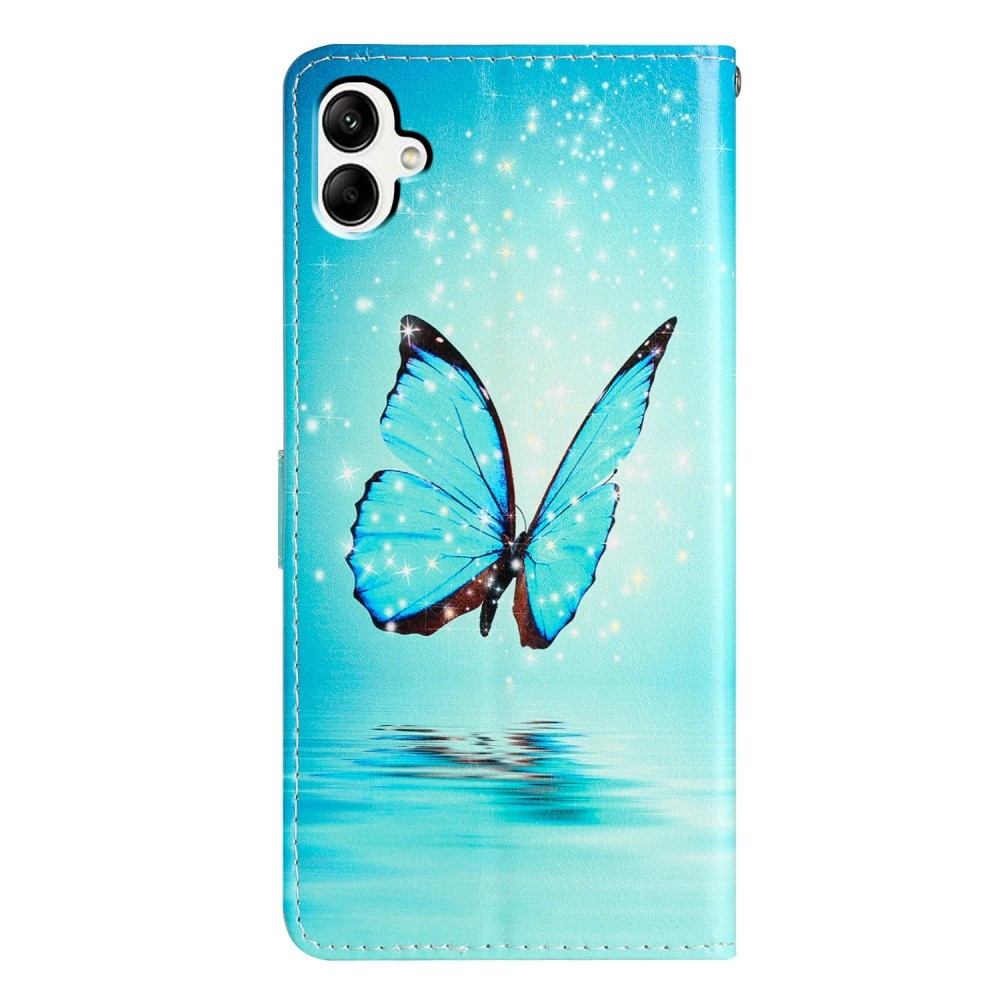 Unique knižkové púzdro na Samsung Galaxy A06 4G - modrý motýľ