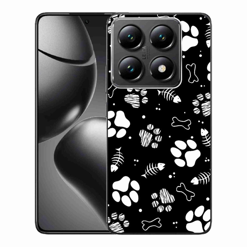 Gélový kryt mmCase na Xiaomi 14T Pro - psie labky