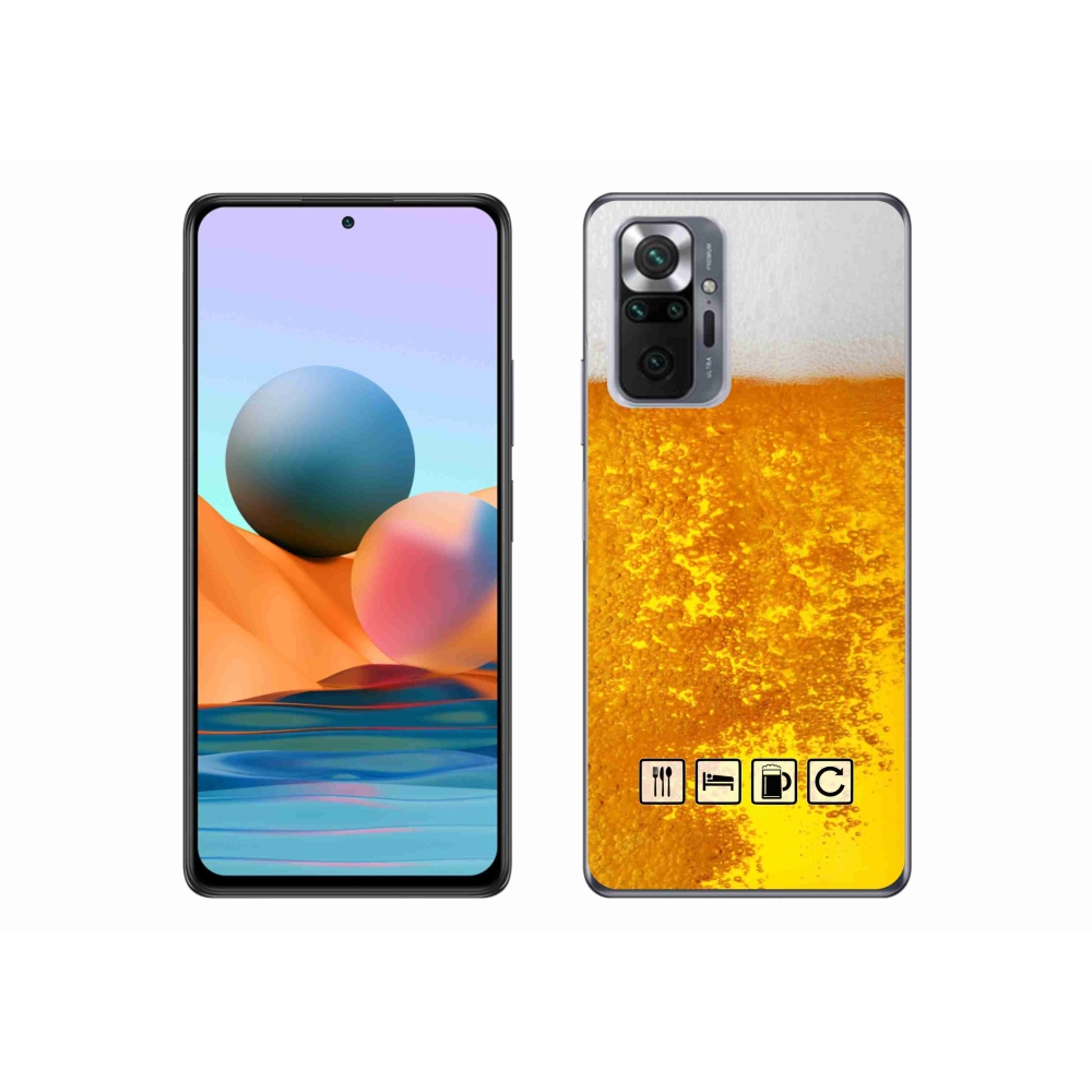 Gélový kryt mmCase na Xiaomi Redmi Note 10 Pro - pivný motív 3