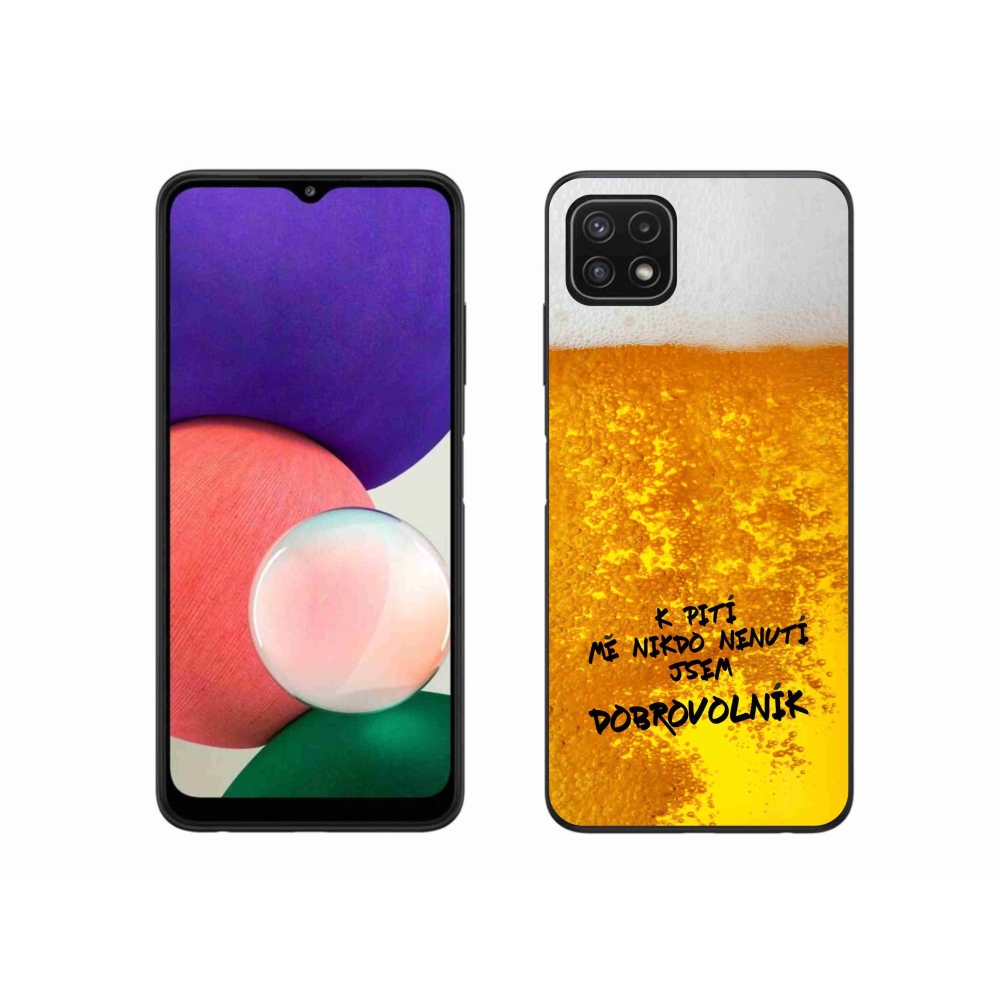 Gélový kryt mmCase na Samsung Galaxy A22 5G - pivný motív 4