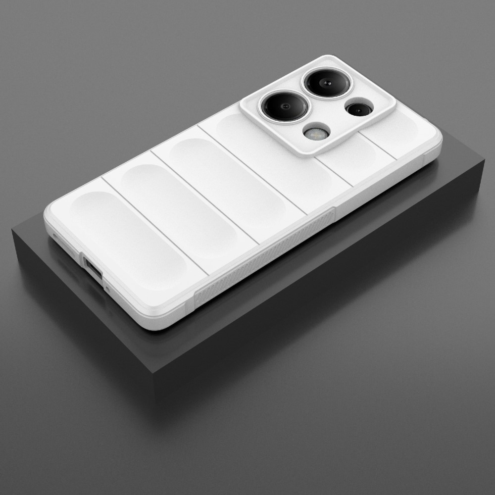 Rugg odolný gélový obal na Xiaomi Redmi Note 14S - biely