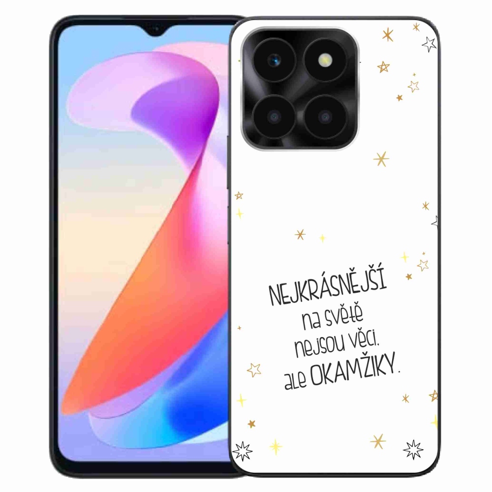 Gélový kryt mmCase na Honor X6a - citát 4 biele pozadie