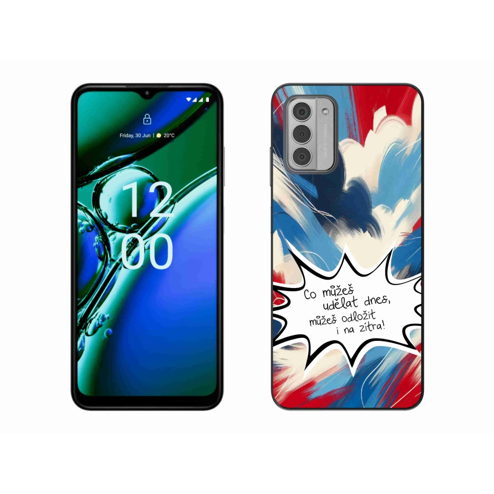 Gélový kryt mmCase na Nokia G42 - vtipný text 9 biele pozadie