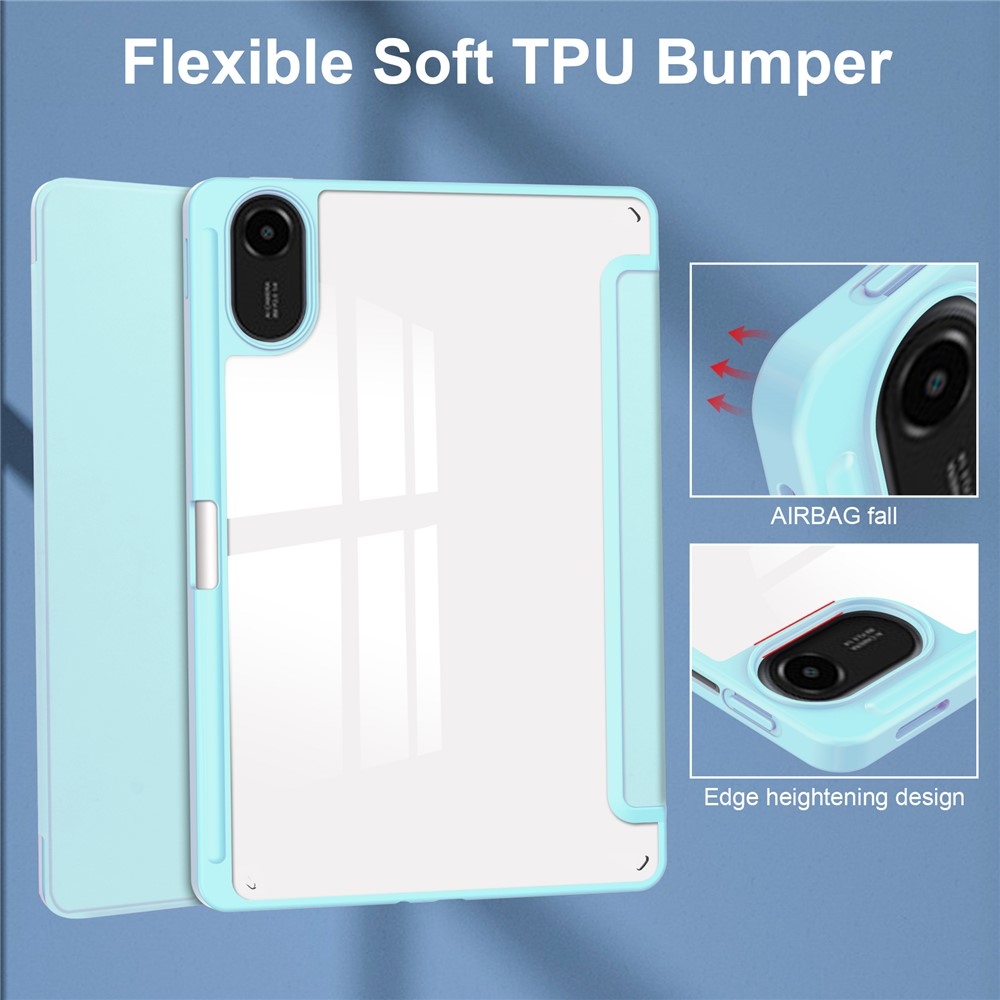 Case chytré zatváracie púzdro na tablet Xiaomi Redmi Pad 2 - svetlomodré