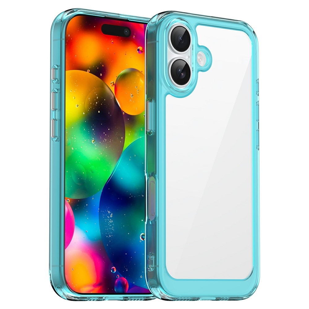 Gélový obal s pevným chrbtom na iPhone 17 - svetlomodrý