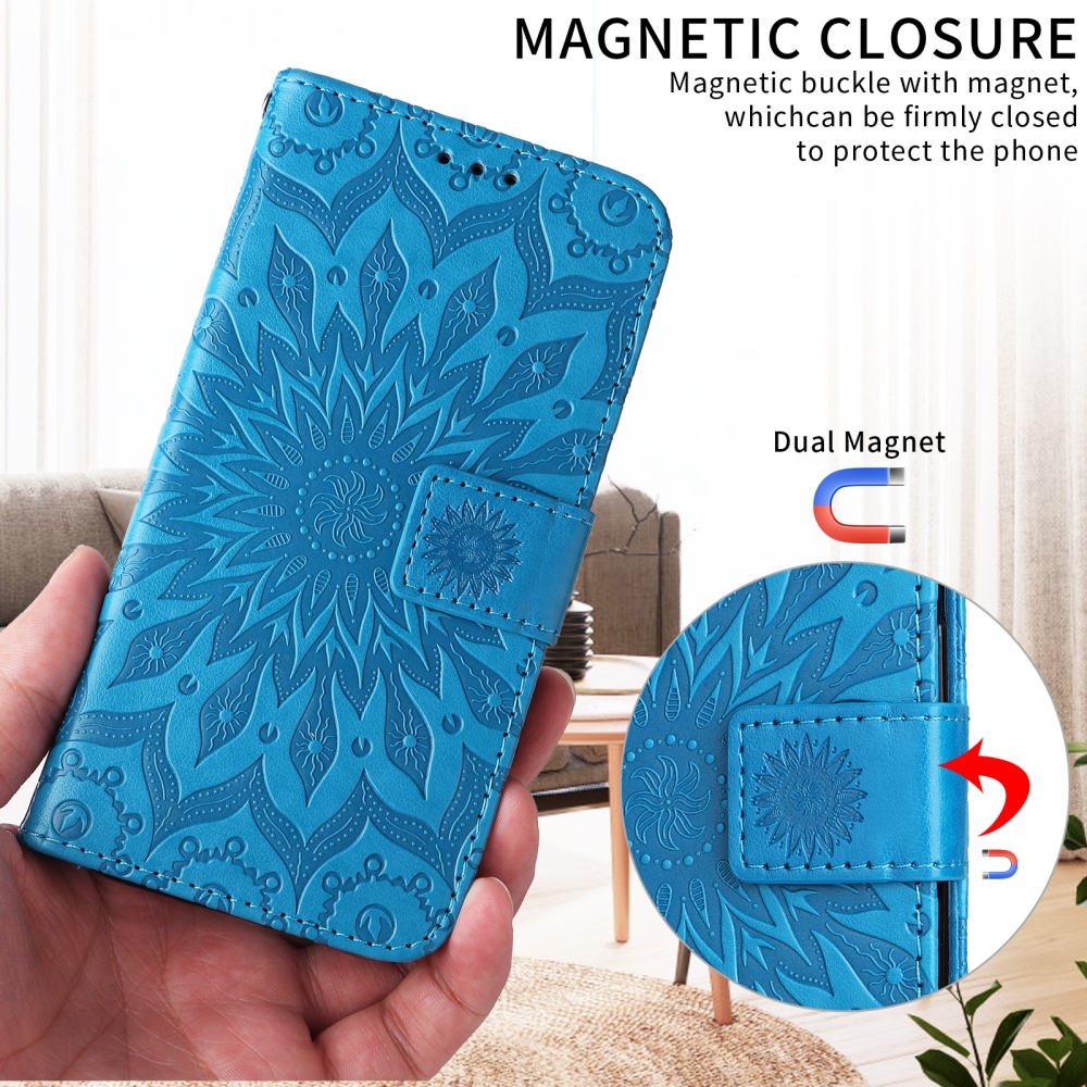 Sunflower knižkové púzdro na Xiaomi Redmi 15C 4G/5G (173mm) - modré