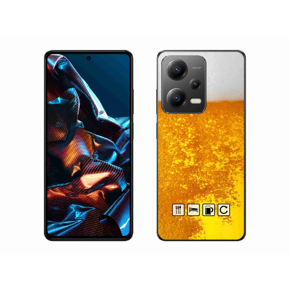 Gélový kryt mmCase na Xiaomi Redmi Note 12 Pro 5G - pivný motív 3