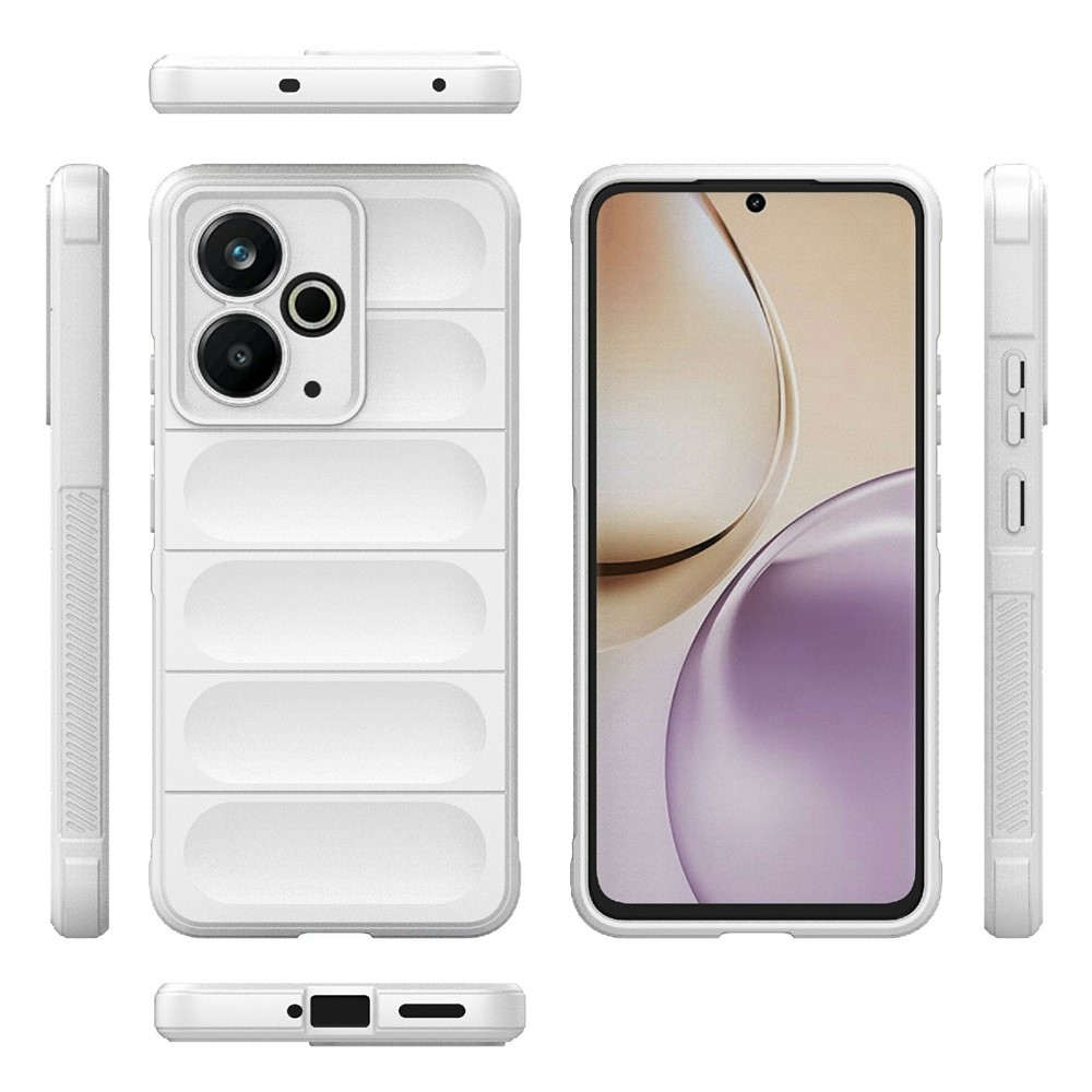 Rugg odolný gélový obal na Realme 14T 5G - biely