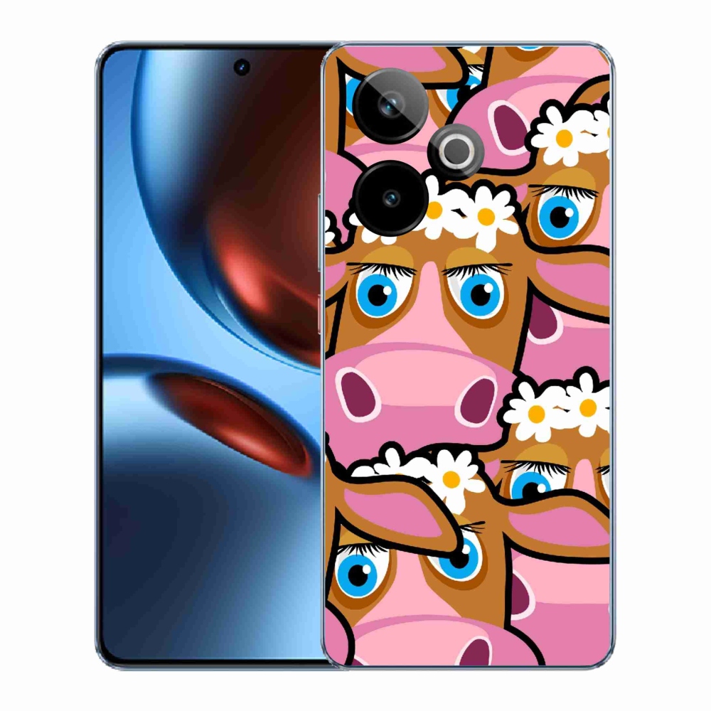 Gélový kryt mmCase na Realme GT 7 5G/GT 7T 5G - kreslené kravičky