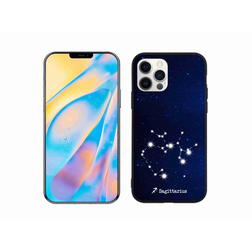 Gélový kryt mmCase na iPhone 12 Pro - súhvezdie Strelca