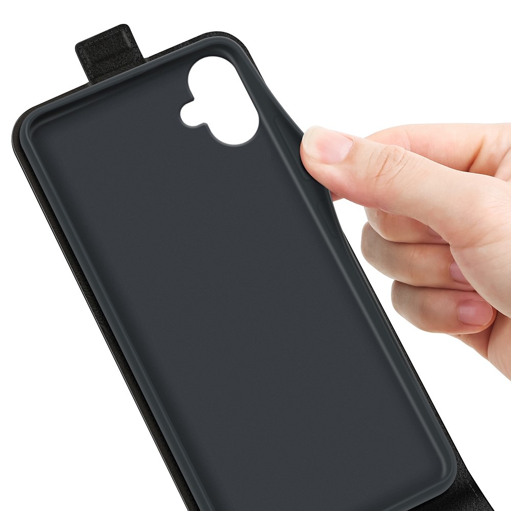 Vertical knižkové púzdro na Samsung Galaxy A06 4G - čierne