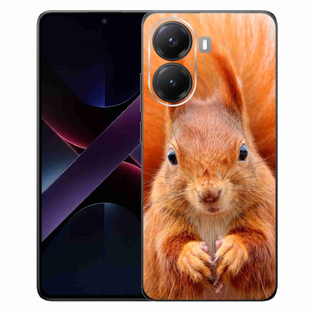 Gélový kryt mmCase na Xiaomi Poco X7 Pro 5G - veverička