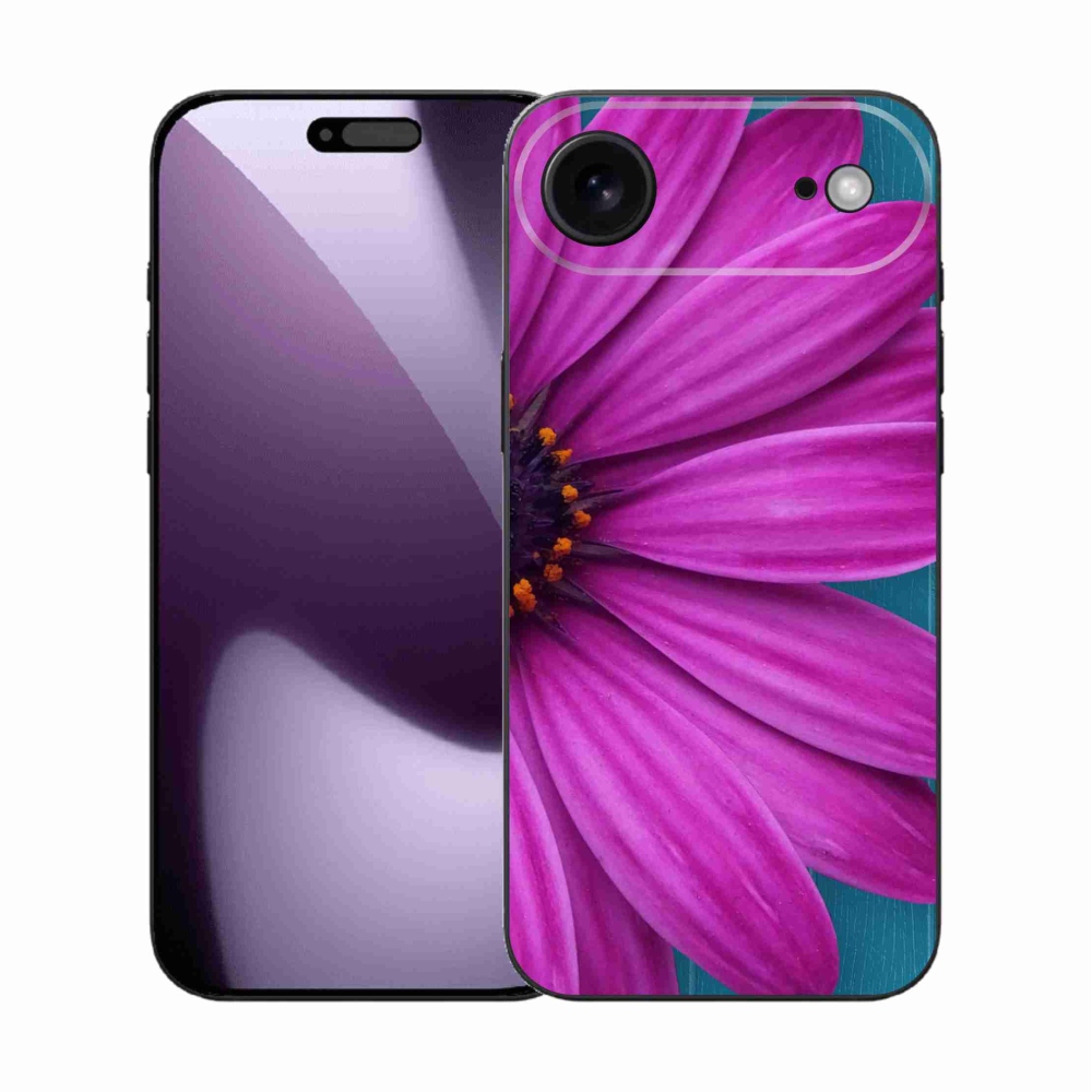 Gélový kryt mmCase na iPhone 17 Air - fialová margaréta