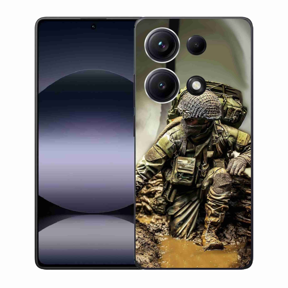 Gélový kryt mmCase na Xiaomi Redmi Note 14S - vojak