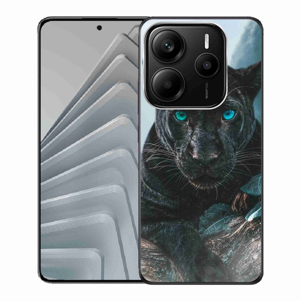 Gélový kryt mmCase na Xiaomi Redmi Note 14 5G - čierny panter