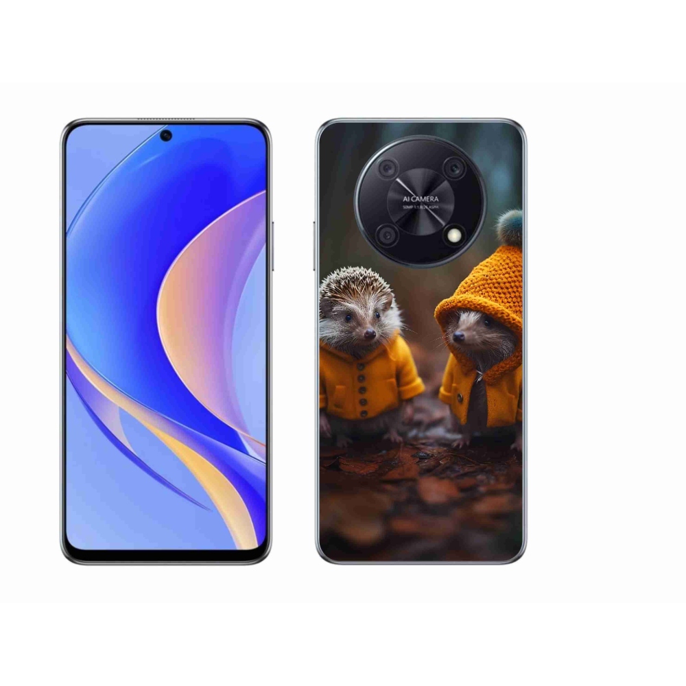 Gelový kryt mmCase na Huawei Nova Y90 - ježci