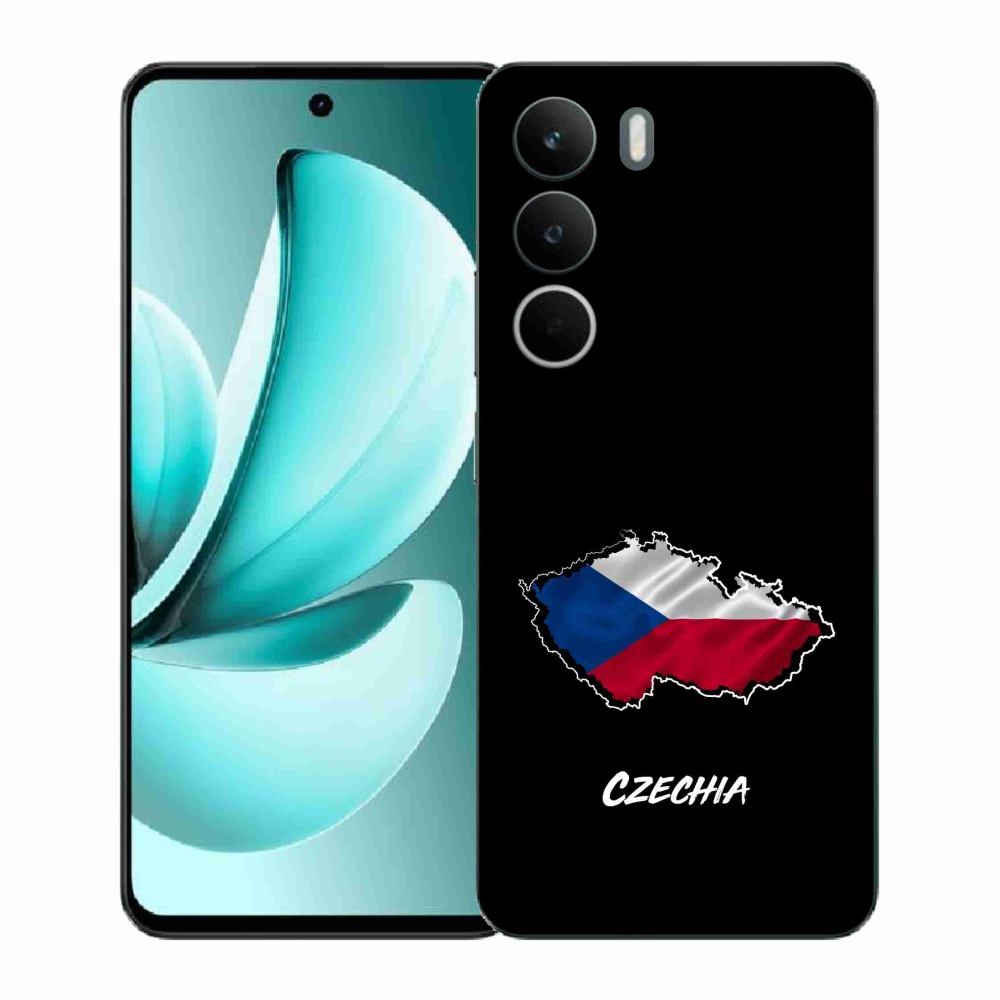 Gélový kryt mmCase na Realme C71 - Czechia čierne pozadie