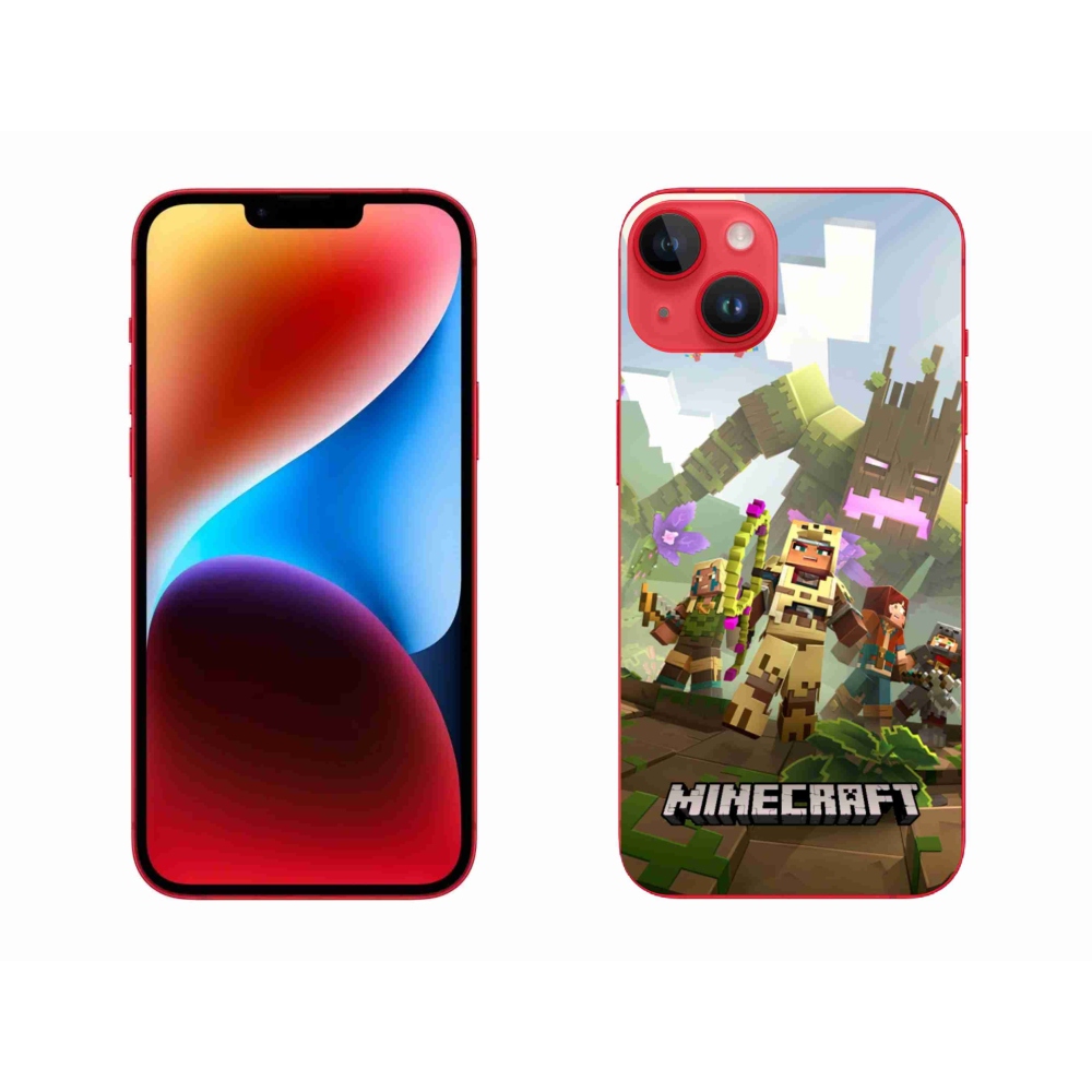 Gélový kryt mmCase na iPhone 14 Plus - minecraft 1