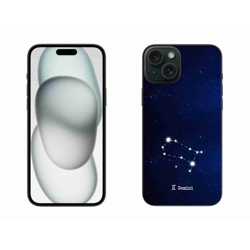 Gélový kryt mmCase na iPhone 15 Plus - súhvezdie Blížencov