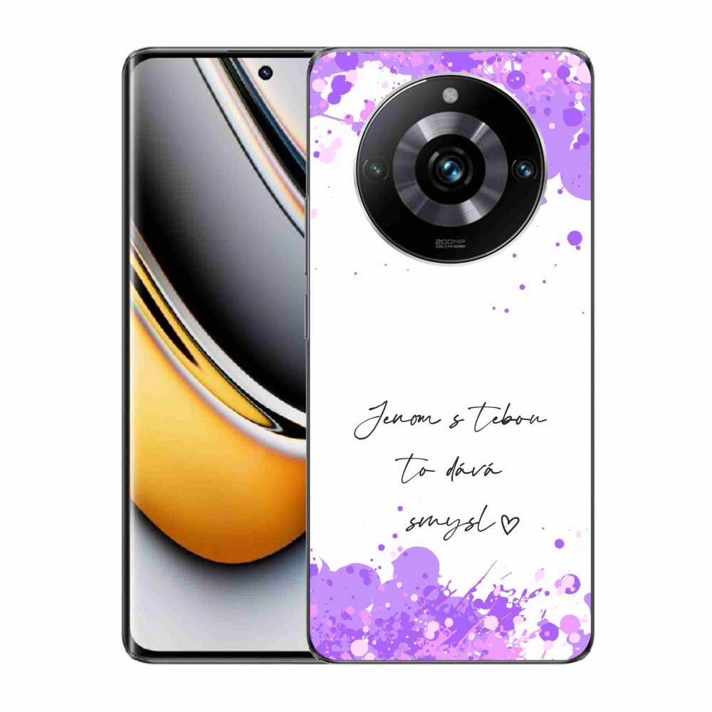 Gélový kryt mmCase na Realme 11 Pro/11 Pro+ - zamilovaný text biele pozadie