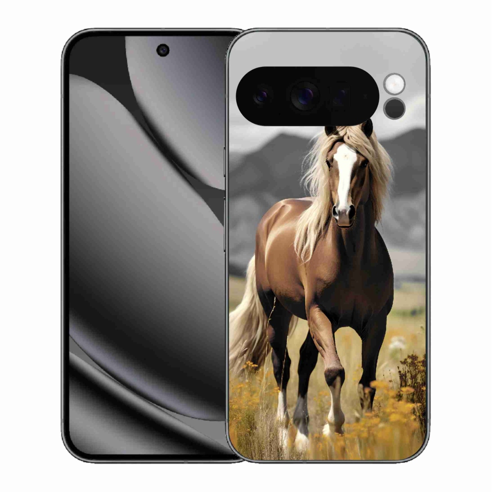 Gélový kryt mmCase na Google Pixel 10 Pro XL - hnedý kôň 1