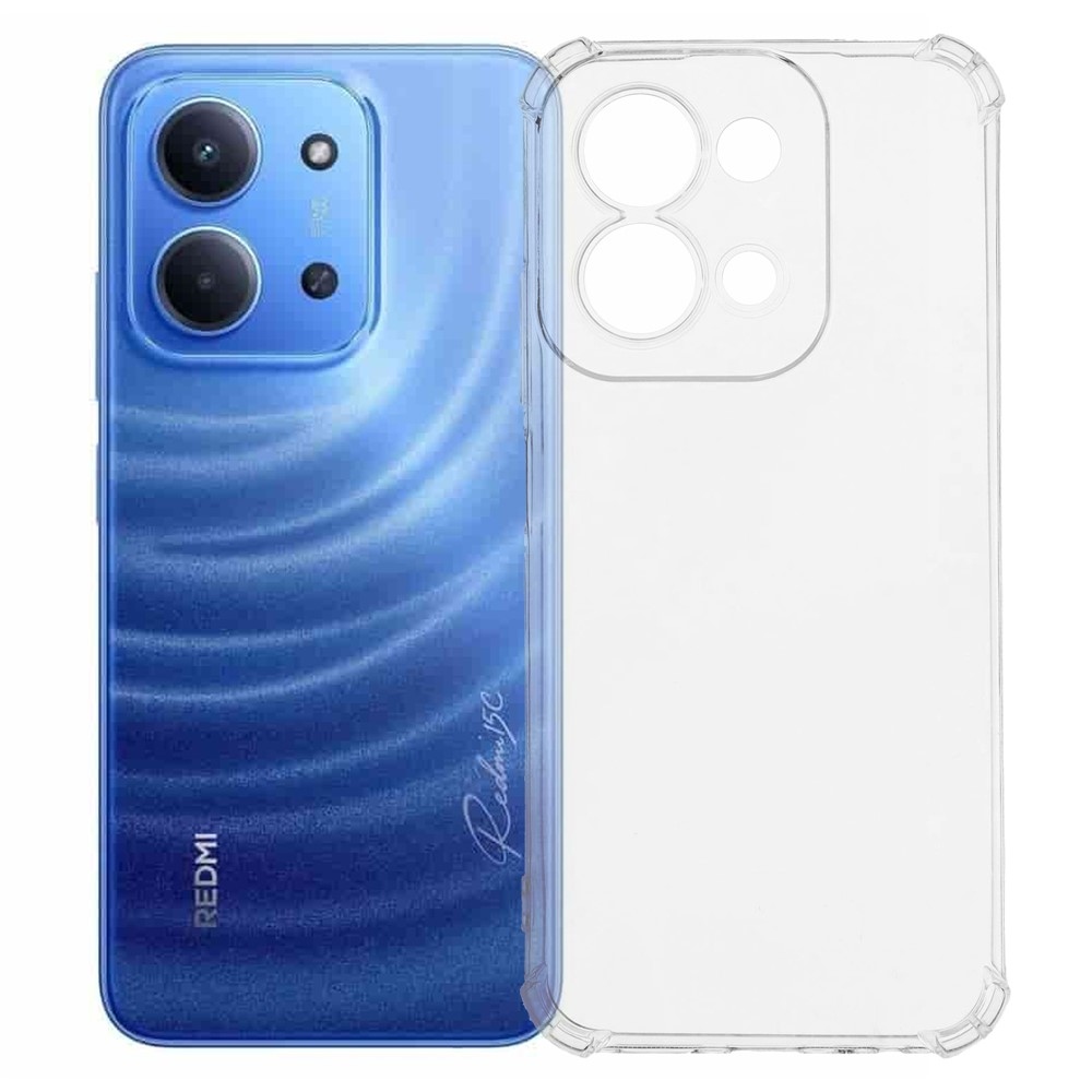 Priehľadný gélový obal s vystuženými rohmi na Xiaomi Redmi 15C 4G/5G (173mm)