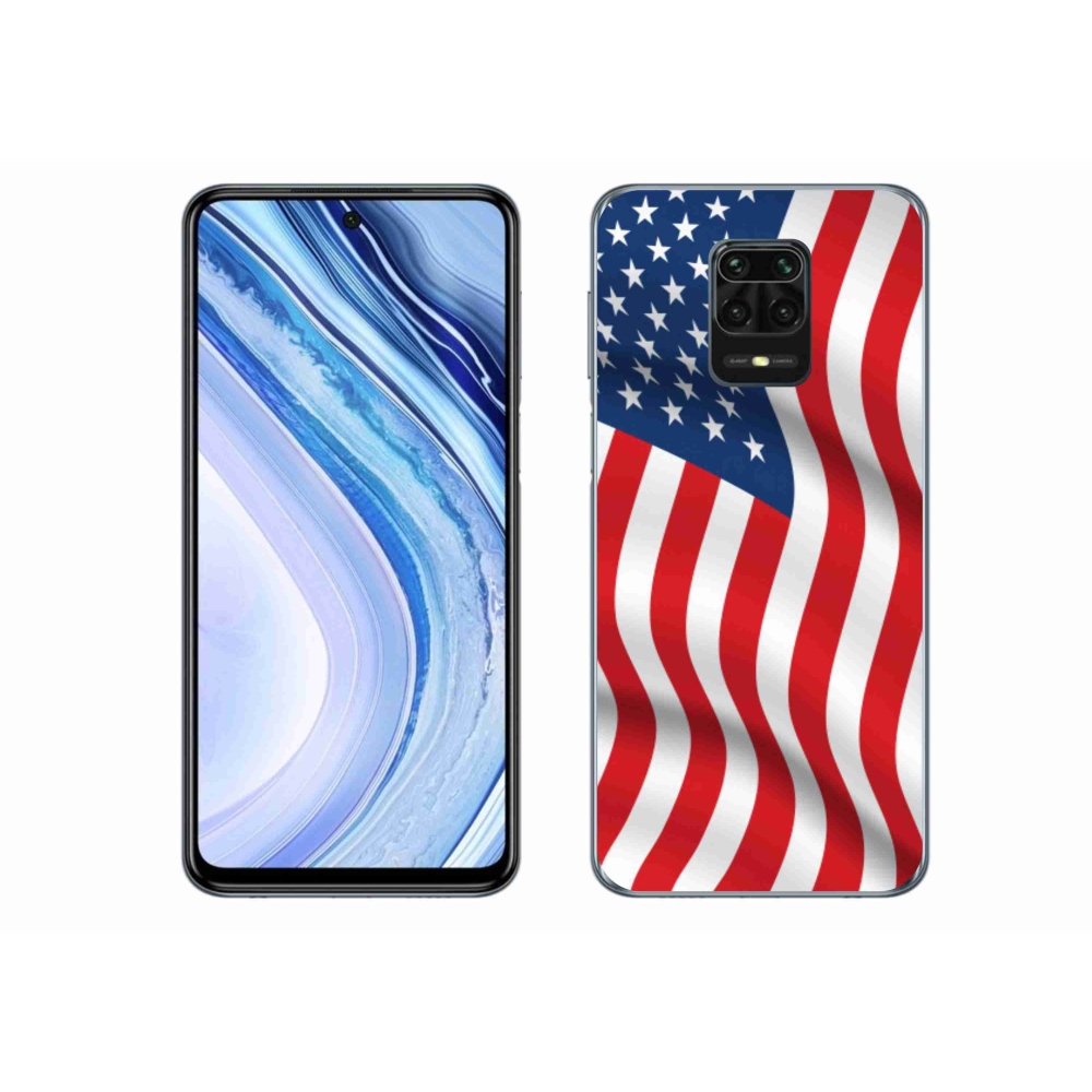 Gélový kryt mmCase na mobil Xiaomi Redmi Note 9 Pro - USA vlajka