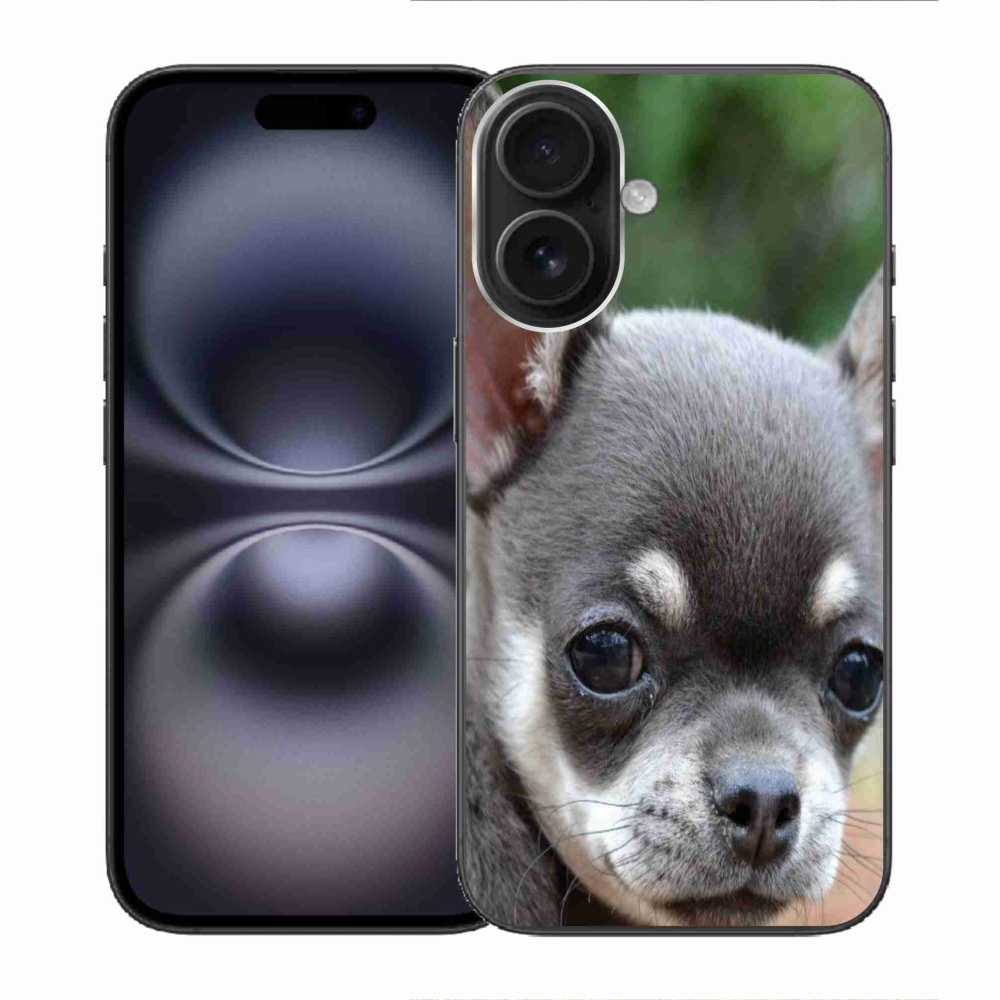 Gélový obal mmCase na iPhone 16 - čivava