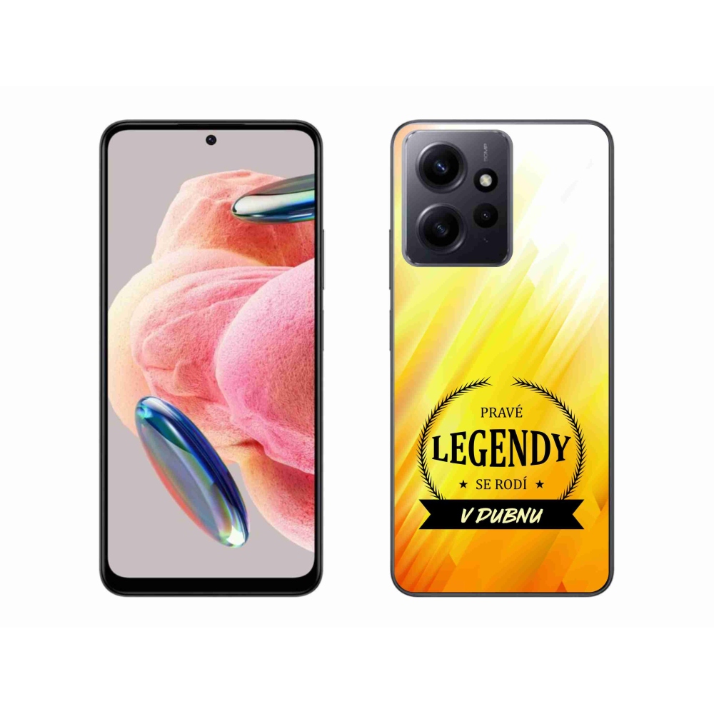 Gélový kryt mmCase na Xiaomi Redmi Note 12 4G - legendy v apríli žlté pozadie