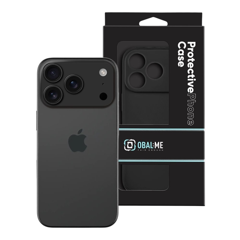 OBAL:ME Matný TPU kryt pre Apple iPhone 17 Pro Black