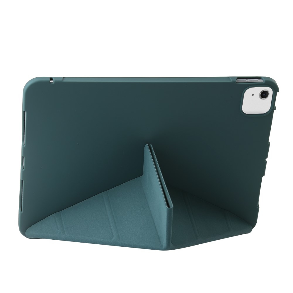 Origamis inteligentné polohovacie puzdro na tablet iPad Air 13 (2024)/(2025) - tmavozelené