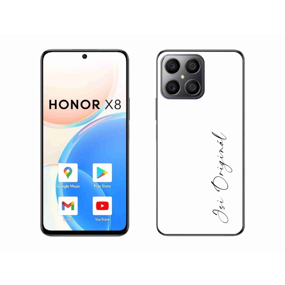 Gélový kryt mmCase na Honor X8 4G - si originál biele pozadie