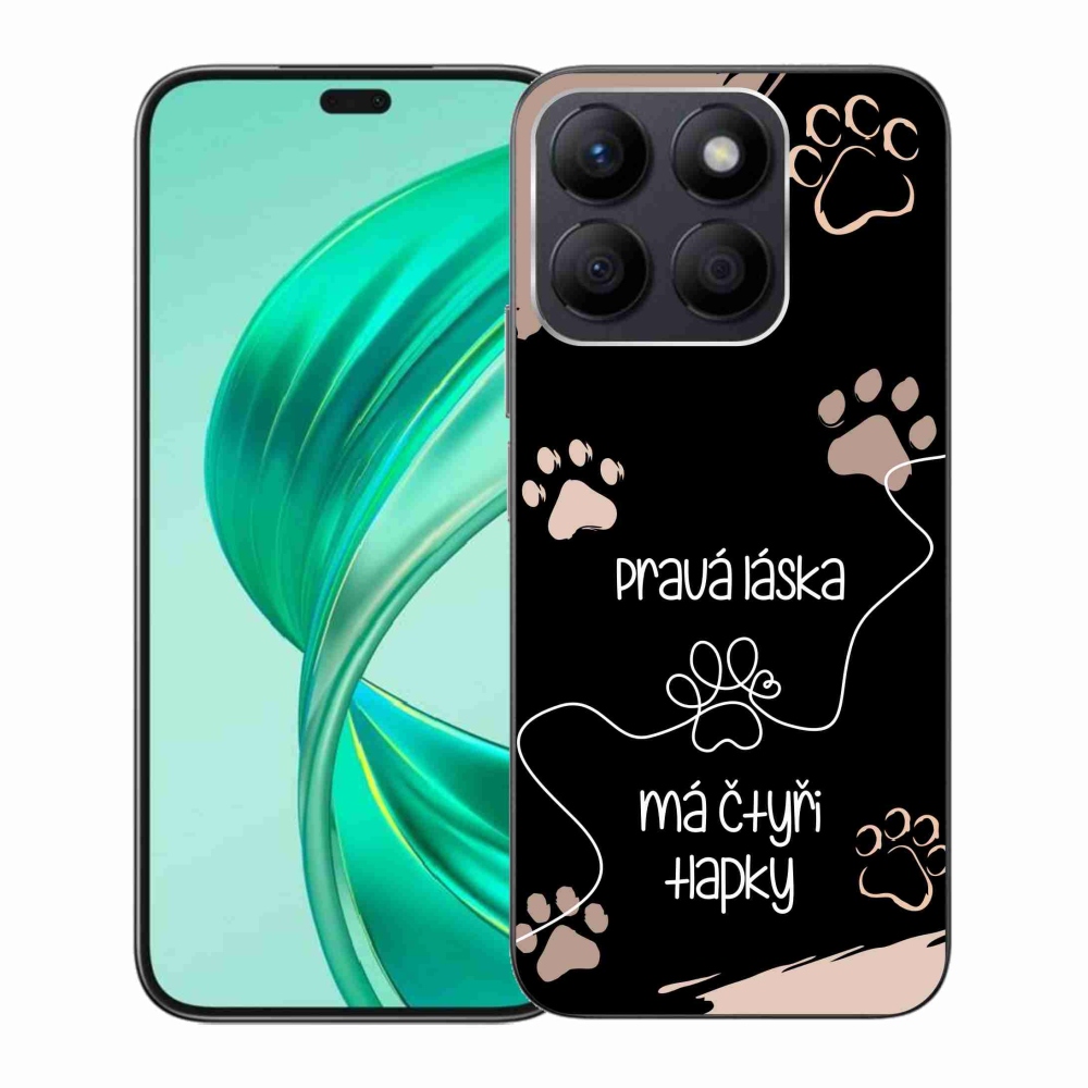 Gélový kryt mmCase na Honor X8b - psí motív 1 čierne pozadie